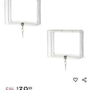 Clear Lockable Thermostat Covers X2